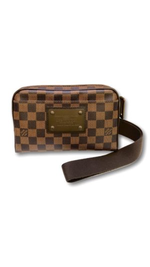 Used!Louis Bumbag Brooklyn Damier Dc.12 Damier canvas