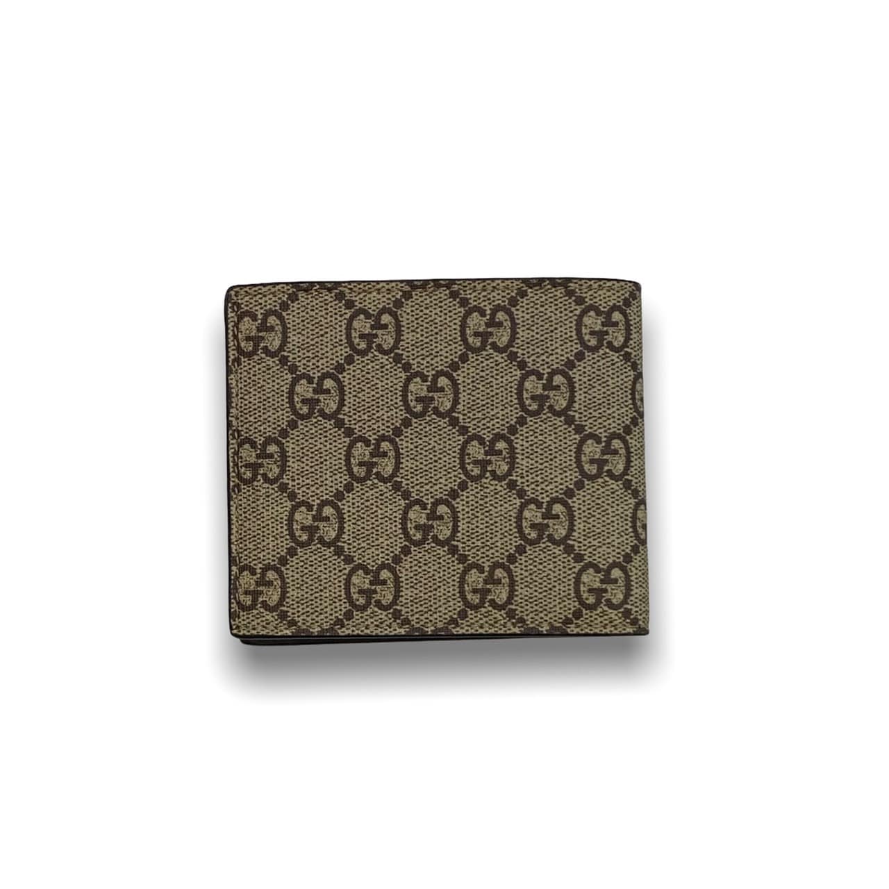 Gucci 8 card wallet GG Supreme brown with tiger